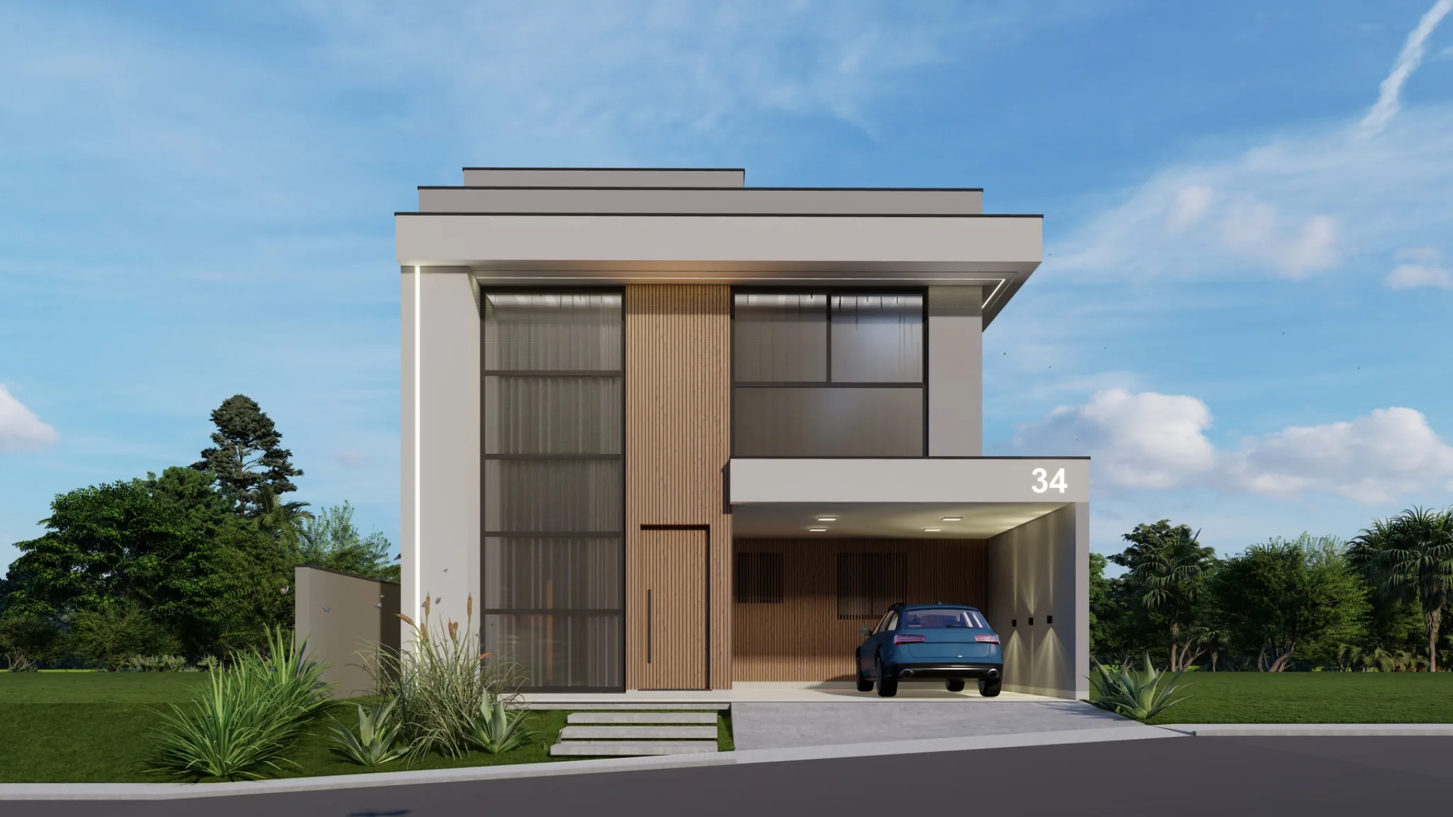 Residência GV|34 — fachada frontal