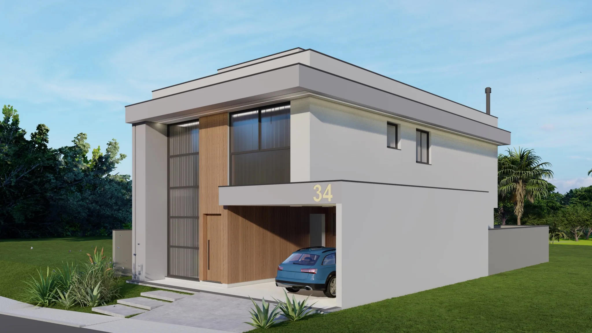 Residência GV|34 — perspectiva lateral