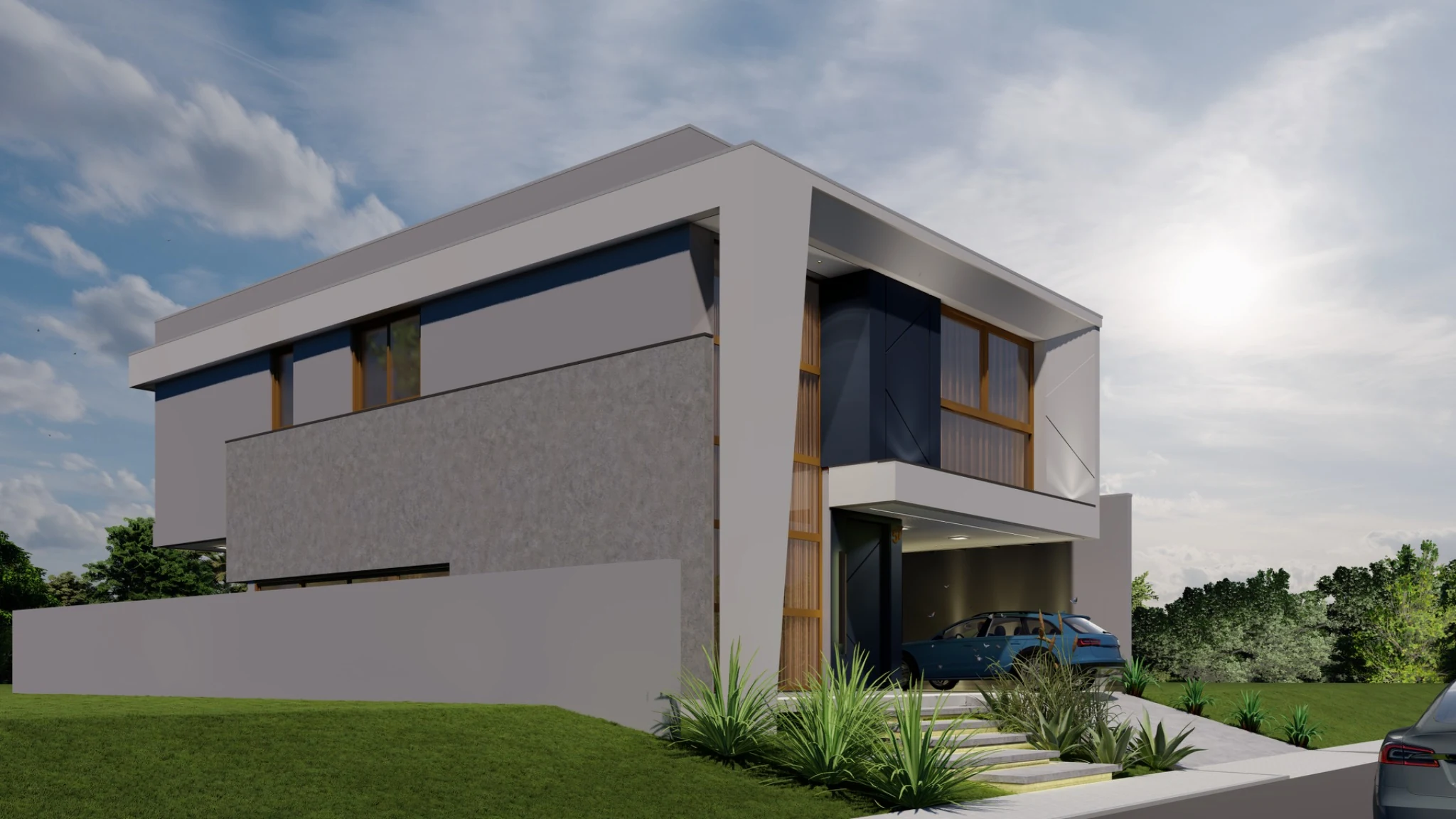 Residência H|57 — perspectiva lateral